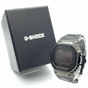 【美品】 G-SHOCK ジーショック GMW-B5000GD-1JF タフソーラー 電波ソーラー Bluetooth搭載 ブラック メタルバンド 余コマ 箱
