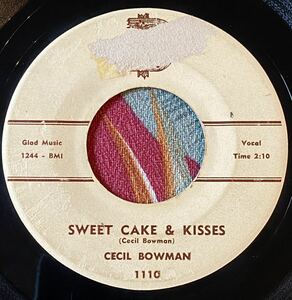 Cecil Bowman 1960 US Original 7inch Sweet Cake & Kisses / The Leaves Don