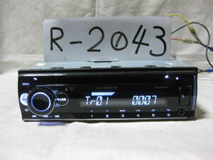 R-2043　Carrozzeria　カロッツェリア　DEH-4600　MP3　フロント USB AUX　1Dサイズ　CDデッキ　補償付