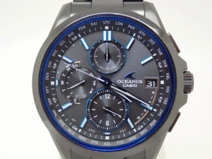 カシオ オシアナス クラシックライン Classic Line 腕時計 アナログ タフソーラー クロノグラフ デイト OCW-T2600B-1AJF 黒