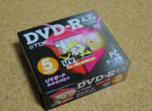 稀少廃盤品/日本製●TDK 超硬UVガード DVD-R47HCX5G PC用1-4x 4.7GB 5枚パック10個セット 計50枚