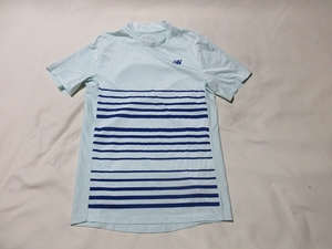 O-879★ニューバランス♪水色/半袖Tシャツ(M)★