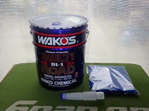 ◆20リットル缶＋Tシャツ＋ノズル◆　ラスト１セットのみ　 WAKO’S　MULTI　ROAD　DL-1　5W-30　ディーゼルエンジンオイル　