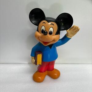 昭和レトロ ソフビ ディズニー ミッキーマウス 貯金箱 ビンテージ フィギュア 当時物 mickey mouse mickey レア