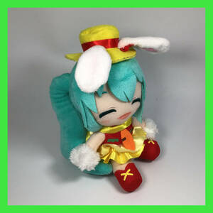 N-2518☆ 初音ミク　白いうさみみ　TAITO　ぬいぐるみ　PRIZE　ONLY　商品タグ無し　アミューズメント景品