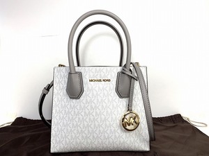 極美品★送料無料 マイケルコース MICHAEL KORS マーサー シグネチャー ミディアム 2Way ショルダーバッグ ハンドバッグ