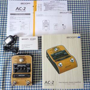 ZOOM AC-2 Acoustic Creator アコースティックギター用プリアンプ　DI　エフェクター