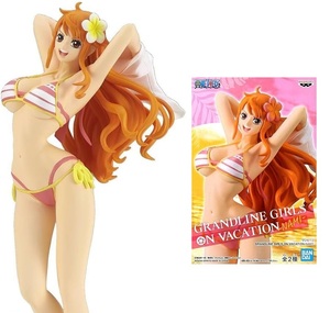 最安値 未使用 20cmピンク水着ver. ナミ ワンピースGRANDLINE GIRLS ON VACATION NAMI one pieceビキニ正規品アニメ一番くじ美少女