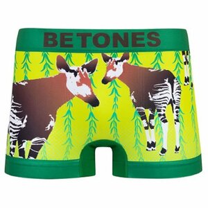 【新品未使用】BETONES ビトーンズ ANIMAL4 GREEN メンズ フリーサイズ ボクサーパンツ【送料無料】