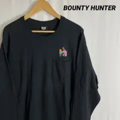 BOUNTY HUNTER 長袖 Tシャツ L バウンティハンター ブラック刺繍