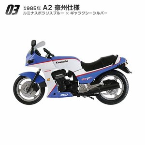 ヴィンテージバイクキット Vol.9 KAWASAKI GPZ900R【3】1985年 A2豪州仕様 ルミナスポラリスブルー×ギャラクシーシルバー(新品)エフトイズ