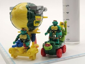 TMNT(1994Playmats)ミュータント タートルズ トランスポーツ フィギュア④[24D17検]Mutant Ninja Turtlesトゥーン バトル サイクル ワゴン