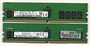 サーバー用 ★ DDR4　2Rx8　PC4-2933Y-RE2-12　16GB×2枚セット　計 32GB ☆ 両面チップ ☆