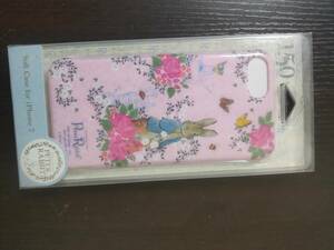 未使用 ピーターラビット iPhone7 ソフトケース カバー 花柄 上品 ビクトリアスポター ピンク　グルマンディーズ
