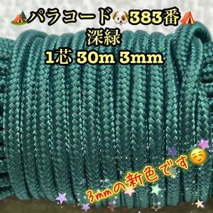 ☆★パラコード★☆１芯 ３０m ３mm☆★３８３番★手芸とアウトドアなど用★