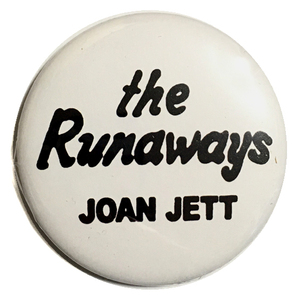 デカ缶バッジ 58mm The Runaways ランナウェイズ Joan Jett Blackhearts ジョーンジェット ギターウルフ