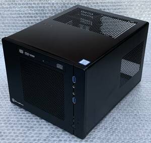 【中古】SilverStone SST-SG05BB-Lite Mini-ITX対応 キューブ型ケース DVDドライブ付属