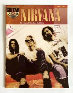 NIRVANA GUITAR PLAY ALONG ギタースコア CD付き TAB譜あり 8曲★ニルヴァーナ カート・コバーン グランジ 楽譜