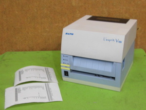 [A19306] SATO レスプリ T408v-exSTD 無線LAN／USB／LAN／RS-232C BARCODE PRINTER ◎簡易チェック済み ▼現状品 ACアダプタなし