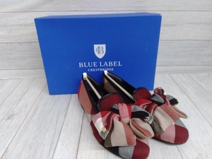 BULE LABEL CRESTBRIDGE RIBBON OPERA SHOES RED ブルーレーベル クレストブリッジ リボンオペラシューズ レッド 23cm