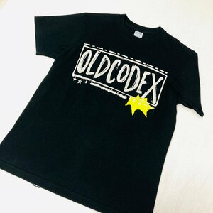 OLDCODEX　ロゴデザイン プリント　Tシャツ　ブラック/黒　S