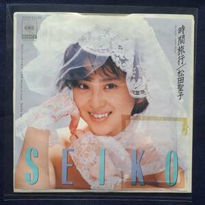 【 1円スタート / 見本盤 】 松田聖子 非売品 EP レコード / 時間旅行 ・ マリオネットの涙 / 希少 レア プロモオンリー