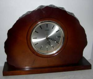 シチズン 木製置き時計 高さ２４ｃｍアンティーク カエデ材