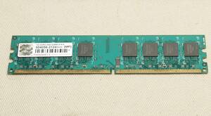  DDR2-800 (PC2-6400) 1GB 1枚　TRANSCEND・