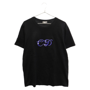 DIOR ディオール KENNY SCHARF ロゴ刺繍半袖Tシャツ ブラック 193J697A0677