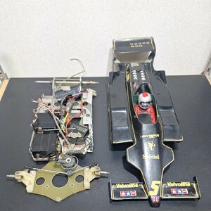 当時物　　タミヤ　　ラジコン　　J.P.S ロータス　79 中古　シャーシ　　ジャンク品 TAMIYA