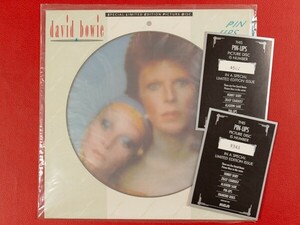 ◇【ピクチャー盤】英 David Bowie/Pinups/シリアルナンバー入りインサート付き/LP、BOPIC4 #O18YK4