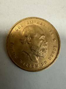 1879年　オランダ10グールテン金貨　フランクリンミント