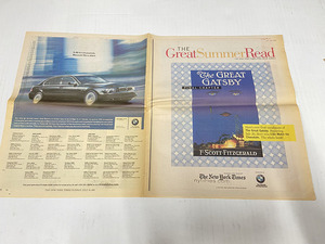 USED レア 当時モノ 2004 BMW 7シリーズ ニューヨークタイムズ新聞広告 パンフレット THE NEW YORK TIMES