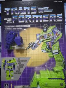 200404)295) US版 トランスフォーマー G1 デストロン ビルドロン 破壊兵ボーンクラッシャー / Bonecrusher 未開封 未使用