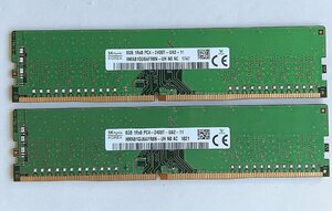 ★送料無料★SKhynix 1R×8 PC4-2400T 8GB×2 計16GB デスクトップ用メモリ★動作品★※在庫多数★PC89