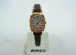 ★ セイコー / SEIKO ★ ワイアード/WIRED　1N01-0RL0　3針　レディース　クォーツ　文字盤ライトピンク系★ USED