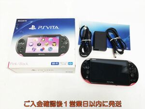 【1円】PSVITA 本体 ブラック/ピンク SONY PlayStation VITA PCH-2000 初期化/動作確認済 H09-136yk/F3