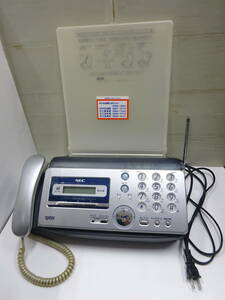 (H-く-472)NEC FAX電話機 スピークス SPX-S22 パーソナルファックシミリ speax 親機 通電確認 中古