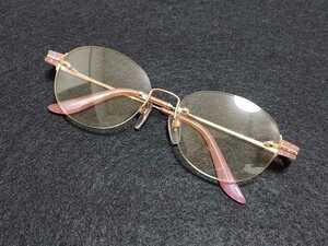 新品 HOYA ホヤ　日本製　メガネ　眼鏡　高級感　上品　ツーポイント　軽い　ゴールド