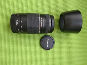 【送料込】CANON　70-300mm f4-5.6 Ⅲ USM フード付