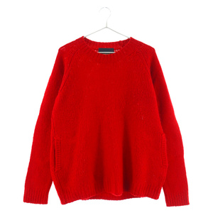 UNDERCOVER アンダーカバー 15AW CASHEMERE WOOL KNIT SWEATER カシミヤ ウールニット 長袖セーター レッド UCP4901-2