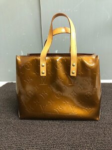 NI050171◆LOUIS VUITTON ルイ・ヴィトン◆LV ヴェルニ リードPM ハンドバッグ トートバッグ ブロンズ ブラウン系