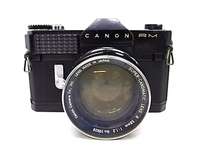 e11607　Canon RM Canonflex/SUPER-CANOMATIC R 58mm 1:1.2 キャノン キャノンフレックス レンジファインダー シャッタ-OK 難あり