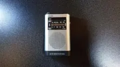 ELPA ER-P66F ポケットラジオ【電池蓋 欠けています】