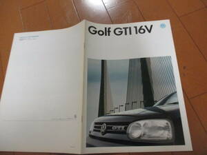 庫42032　カタログ ■ワーゲン●　ゴルフ　GOLF　ＧＴＩ　１６Ｖ●2003.10　発行●24　ページ