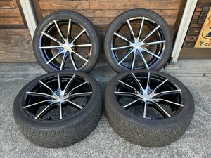 ELFORD トリックアート 22in 9.5JJ +20 6H 139.7 285/40R22 110V ヨコハマ PARADA spec-X 2021年製造 4本セット トヨタ ランクル プラド