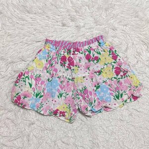 【送料無料】MIMI　ショートパンツ　ショーパン　110－120㎝ぐらい　花柄　ウエストゴム　キッズ　子供服