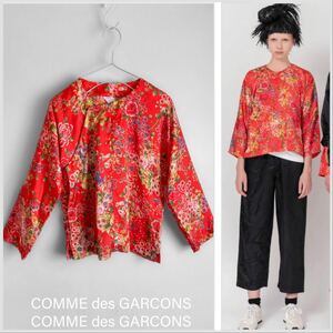 COMME des GARCONS COMME des GARCONS/コムデギャルソンコムデギャルソン コムコム 花柄サテンチャイナブラウス AD2020 