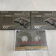SONYカセットテープC 100ES.Ⅰ 2点➕1点新品