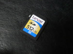 動作保証！Lexar SDカード 512MB